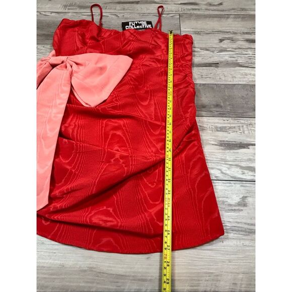 Future collective red and pink spaghetti strap dress size XL - Picture 10 of 12